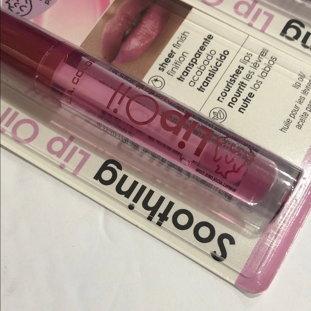 2pack Soothing dragonfruit and Lycee flavored sheer finish lip oils new‎